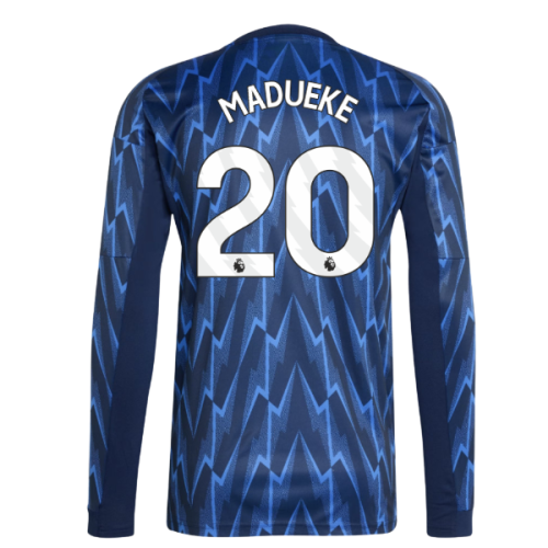 2025-2026 Arsenal Long Sleeve Away Shirt (Madueke 20)