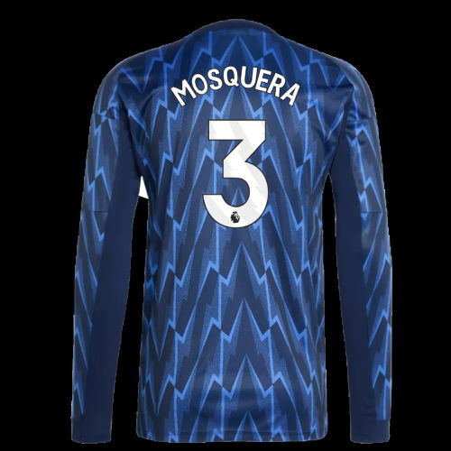 2025-2026 Arsenal Long Sleeve Away Shirt (Mosquera 3)