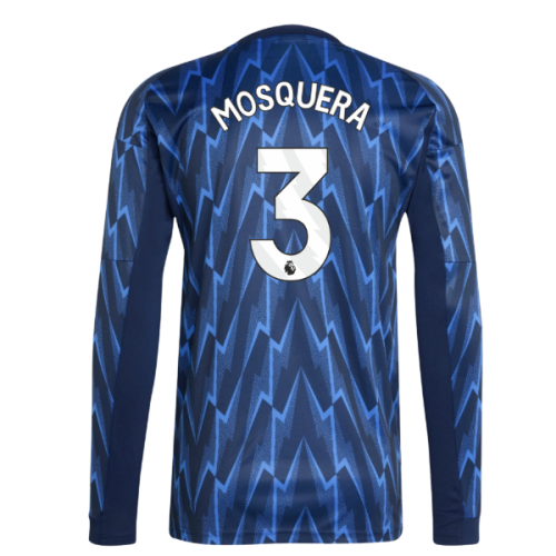 2025-2026 Arsenal Long Sleeve Away Shirt (Mosquera 3)