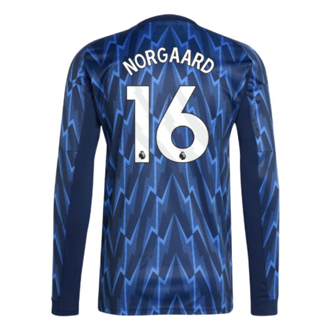2025-2026 Arsenal Long Sleeve Away Shirt (Norgaard 16)