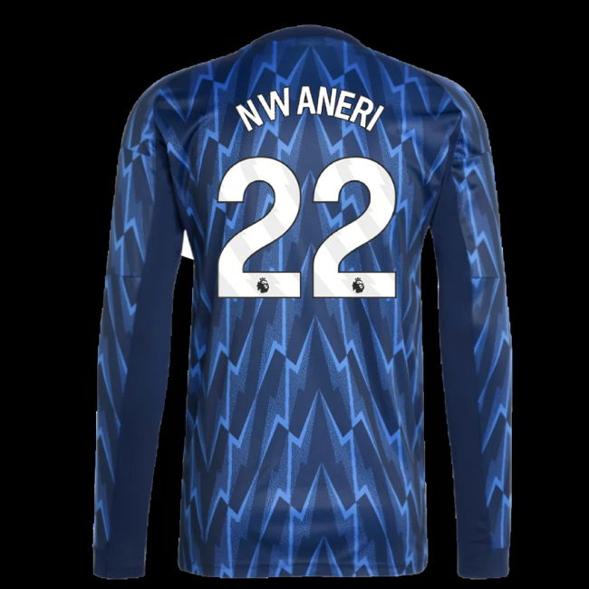 2025-2026 Arsenal Long Sleeve Away Shirt (Nwaneri 22)