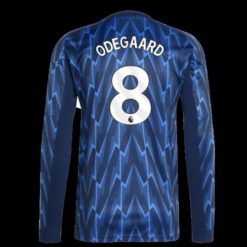 2025-2026 Arsenal Long Sleeve Away Shirt (Odegaard 8)