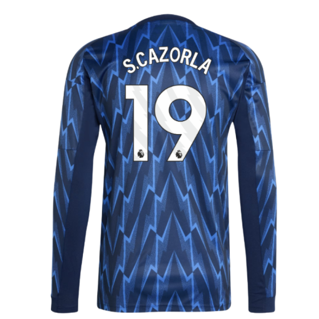 2025-2026 Arsenal Long Sleeve Away Shirt (S.Cazorla 19)