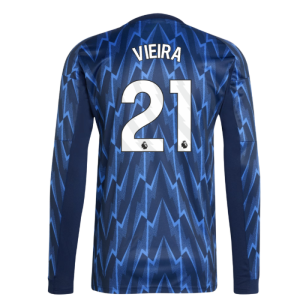2025-2026 Arsenal Long Sleeve Away Shirt (Vieira 21)
