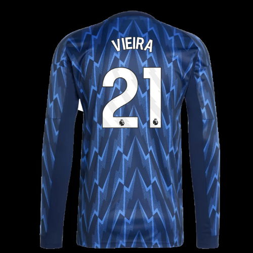 2025-2026 Arsenal Long Sleeve Away Shirt (Vieira 21)