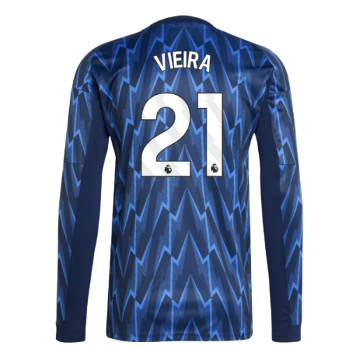 2025-2026 Arsenal Long Sleeve Away Shirt (Vieira 21)