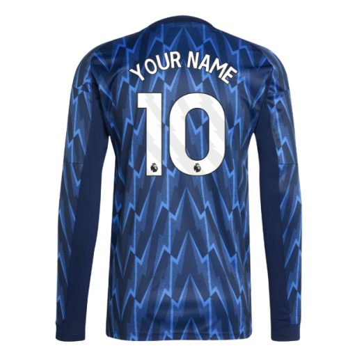 2025-2026 Arsenal Long Sleeve Away Shirt (Your Name)