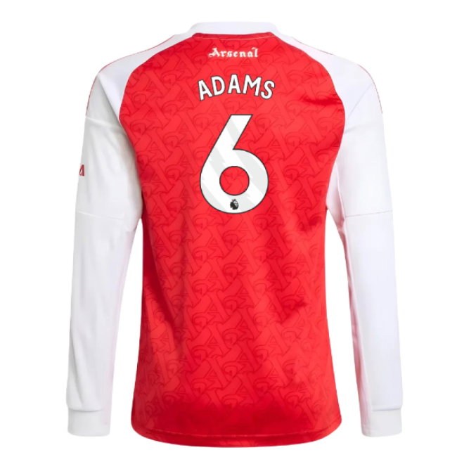 2025-2026 Arsenal Long Sleeve Home Shirt (Kids) (Adams 6)