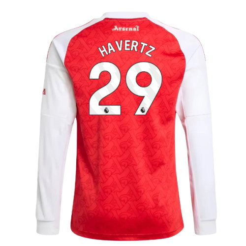 2025-2026 Arsenal Long Sleeve Home Shirt (Kids) (Havertz 29)