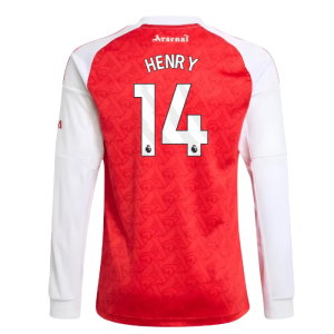 2025-2026 Arsenal Long Sleeve Home Shirt (Kids) (Henry 14)