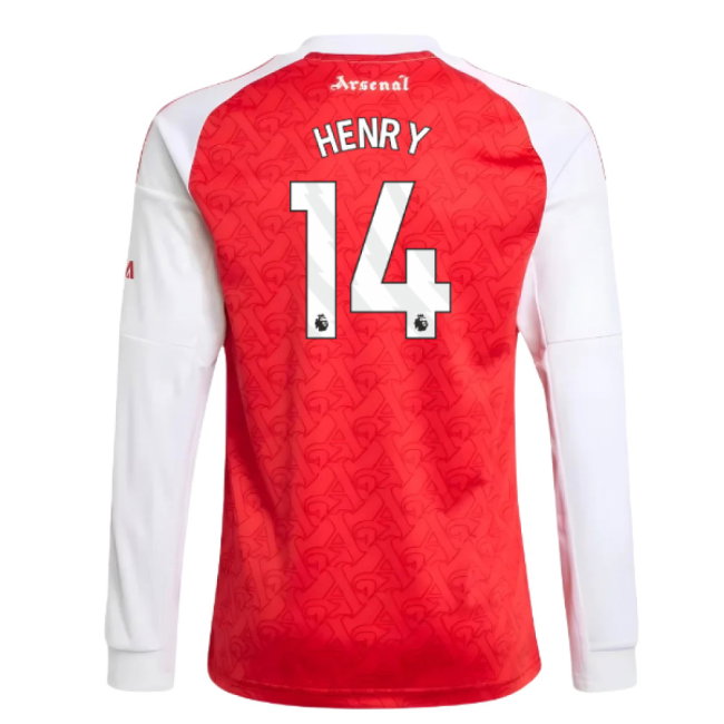 2025-2026 Arsenal Long Sleeve Home Shirt (Kids) (Henry 14)