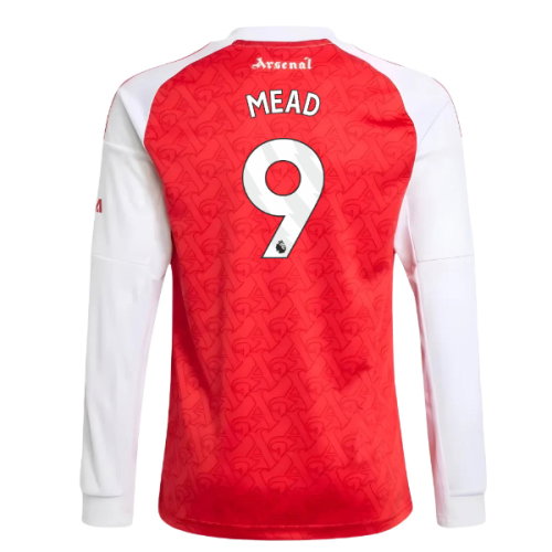 2025-2026 Arsenal Long Sleeve Home Shirt (Kids) (Mead 9)