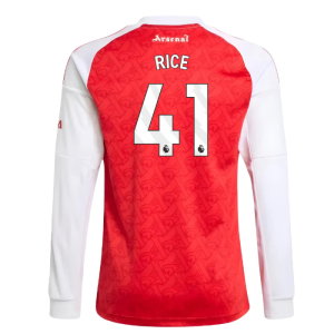 2025-2026 Arsenal Long Sleeve Home Shirt (Kids) (Rice 41)