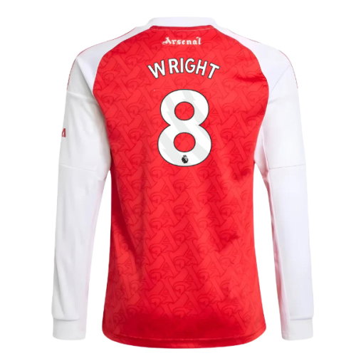 2025-2026 Arsenal Long Sleeve Home Shirt (Kids) (Wright 8)