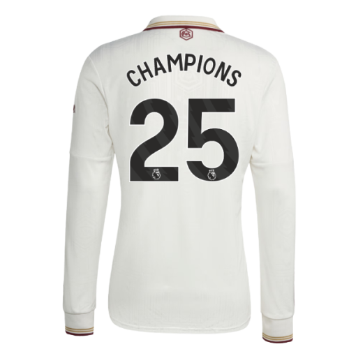 2025-2026 Arsenal Long Sleeve Third Shirt (Champions 25)