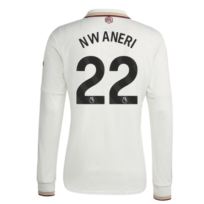 2025-2026 Arsenal Long Sleeve Third Shirt (Nwaneri 22)