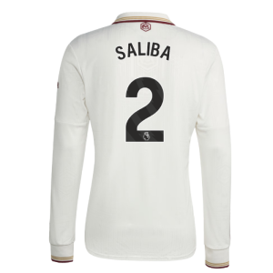2025-2026 Arsenal Long Sleeve Third Shirt (Saliba 2)