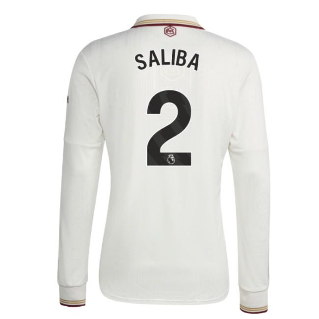 2025-2026 Arsenal Long Sleeve Third Shirt (Saliba 2)
