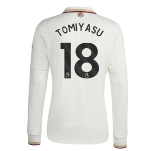 2025-2026 Arsenal Long Sleeve Third Shirt (Tomiyasu 18)