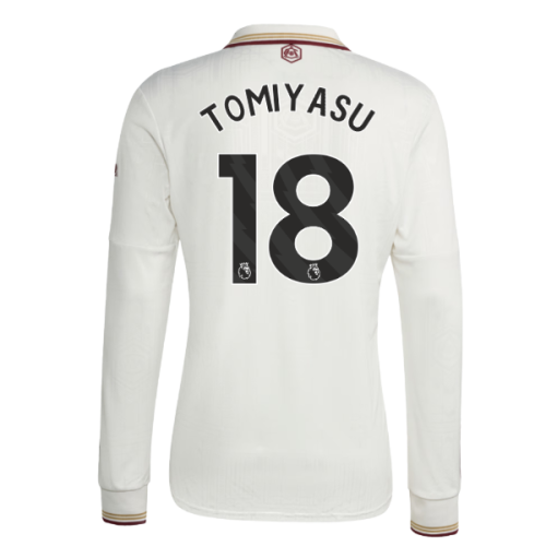 2025-2026 Arsenal Long Sleeve Third Shirt (Tomiyasu 18)