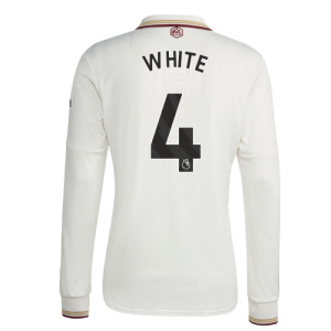 2025-2026 Arsenal Long Sleeve Third Shirt (White 4)
