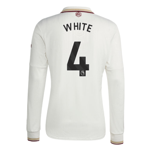 2025-2026 Arsenal Long Sleeve Third Shirt (White 4)