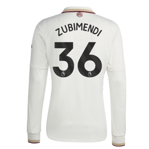 2025-2026 Arsenal Long Sleeve Third Shirt (Zubimendi 36)