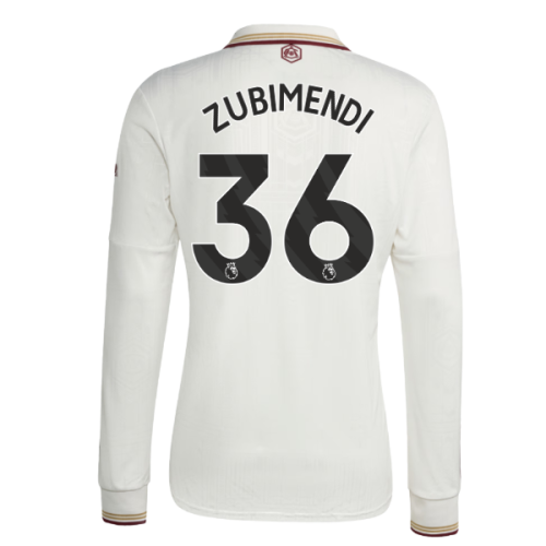 2025-2026 Arsenal Long Sleeve Third Shirt (Zubimendi 36)
