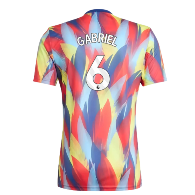 2025-2026 Arsenal Pre-Match Shirt (Victory Blue) (Gabriel 6)