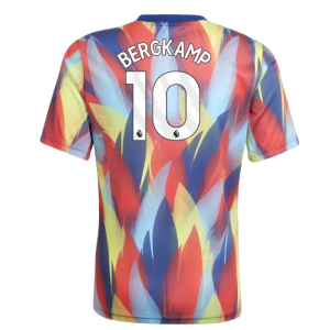 2025-2026 Arsenal Pre-Match Shirt (Victory Blue) - Kids (Bergkamp 10)