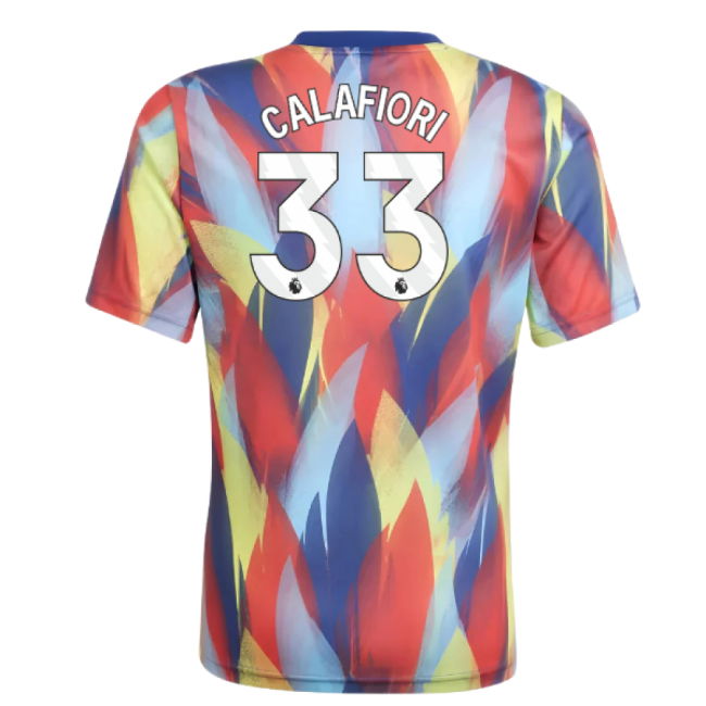 2025-2026 Arsenal Pre-Match Shirt (Victory Blue) - Kids (Calafiori 33)