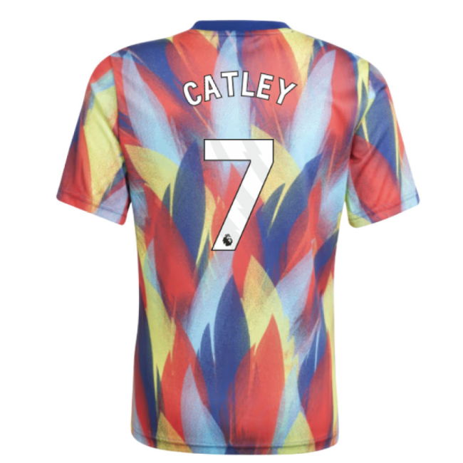 2025-2026 Arsenal Pre-Match Shirt (Victory Blue) - Kids (Catley 7)