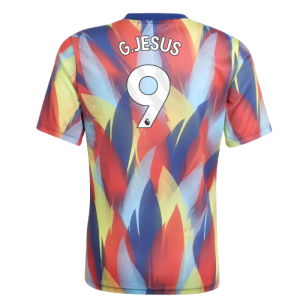 2025-2026 Arsenal Pre-Match Shirt (Victory Blue) - Kids (G.Jesus 9)