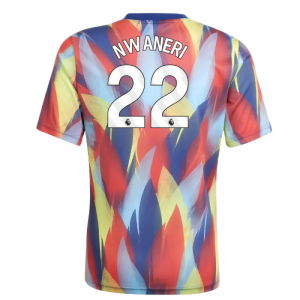 2025-2026 Arsenal Pre-Match Shirt (Victory Blue) - Kids (Nwaneri 22)