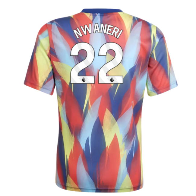 2025-2026 Arsenal Pre-Match Shirt (Victory Blue) - Kids (Nwaneri 22)