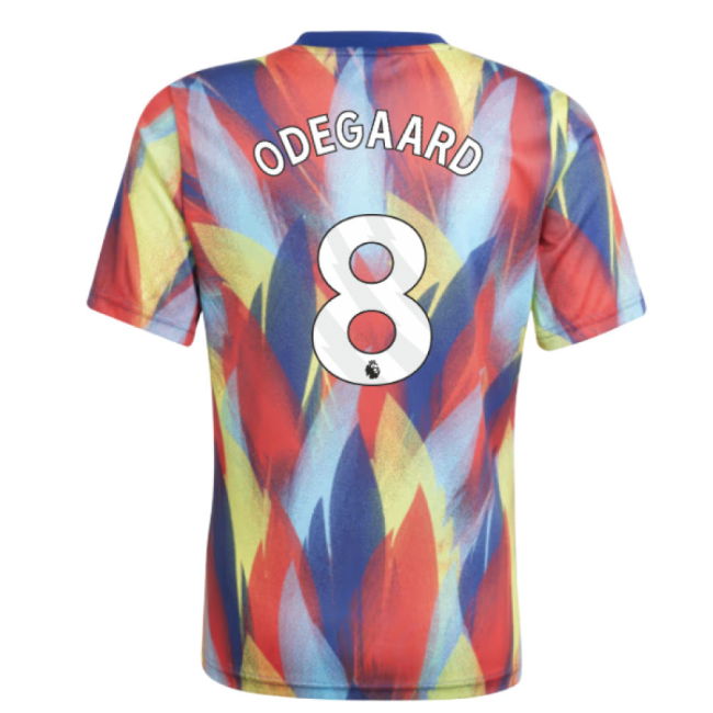 2025-2026 Arsenal Pre-Match Shirt (Victory Blue) - Kids (Odegaard 8)