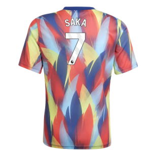 2025-2026 Arsenal Pre-Match Shirt (Victory Blue) - Kids (Saka 7)