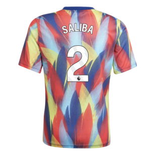 2025-2026 Arsenal Pre-Match Shirt (Victory Blue) - Kids (Saliba 2)
