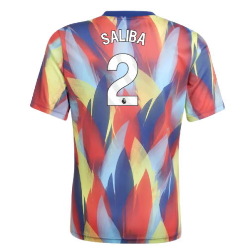 2025-2026 Arsenal Pre-Match Shirt (Victory Blue) - Kids (Saliba 2)