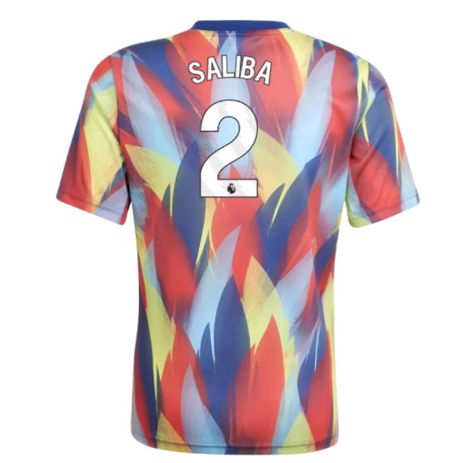 2025-2026 Arsenal Pre-Match Shirt (Victory Blue) - Kids (Saliba 2)