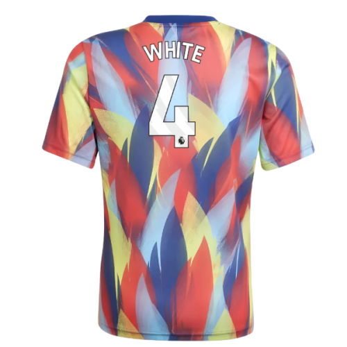 2025-2026 Arsenal Pre-Match Shirt (Victory Blue) - Kids (White 4)