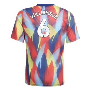 2025-2026 Arsenal Pre-Match Shirt (Victory Blue) - Kids (Williamson 6)