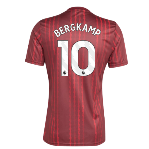 2025-2026 Arsenal Pre-Match Warm Up Shirt (Burgundy) (Bergkamp 10)