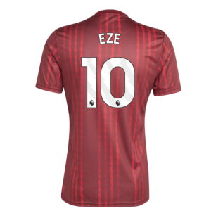 2025-2026 Arsenal Pre-Match Warm Up Shirt (Burgundy) (Eze 10)