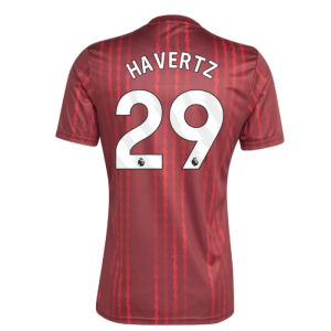2025-2026 Arsenal Pre-Match Warm Up Shirt (Burgundy) (Havertz 29)