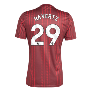 2025-2026 Arsenal Pre-Match Warm Up Shirt (Burgundy) (Havertz 29)
