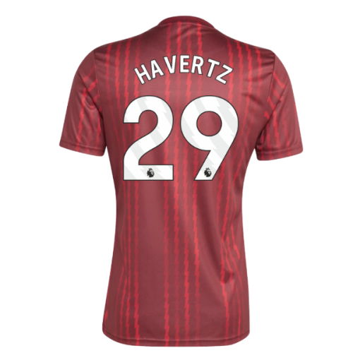 2025-2026 Arsenal Pre-Match Warm Up Shirt (Burgundy) (Havertz 29)