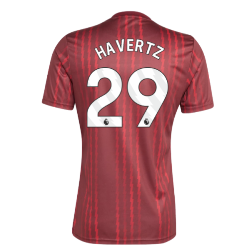 2025-2026 Arsenal Pre-Match Warm Up Shirt (Burgundy) (Havertz 29)