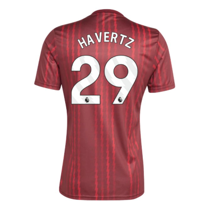 2025-2026 Arsenal Pre-Match Warm Up Shirt (Burgundy) (Havertz 29)