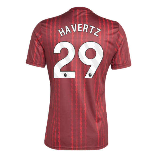 2025-2026 Arsenal Pre-Match Warm Up Shirt (Burgundy) (Havertz 29)
